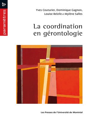 cover image of La coordination en gérontologie